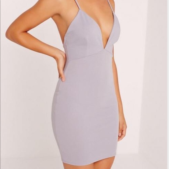|Missguided| Strappy Scuba Bodycon Dress - Picture 2 of 4